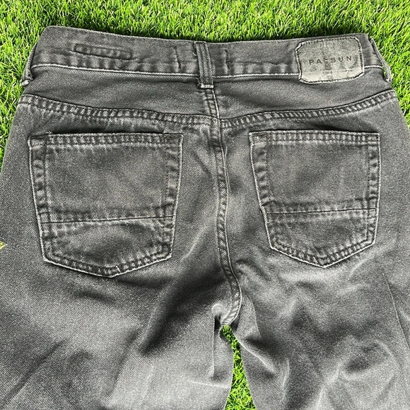 PACSUN Black Distressed Roses Jeans size 30 - Picture 12 of 12